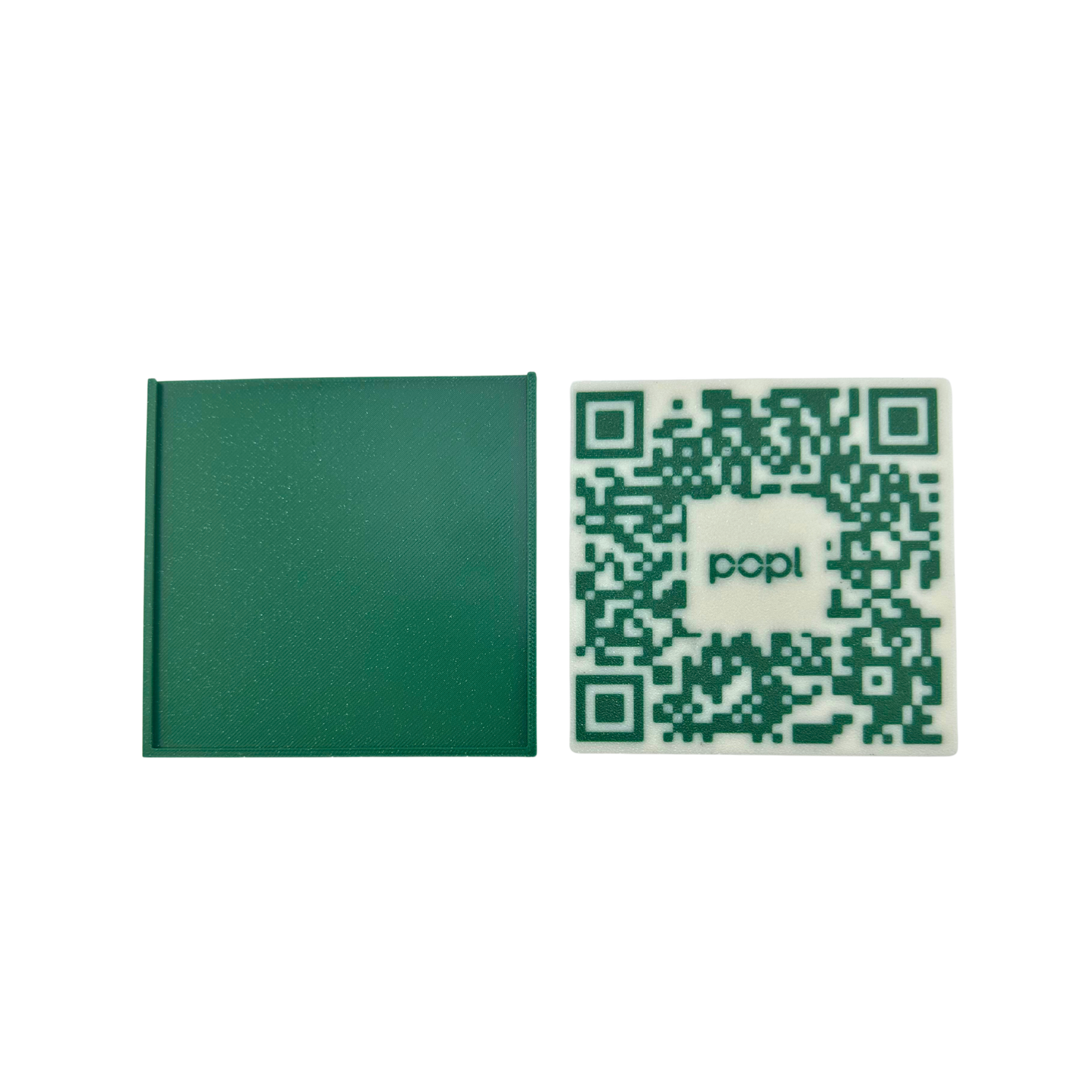 QR Code Kit - Complete with 2 Holders Green in Color and 2 QR Codes