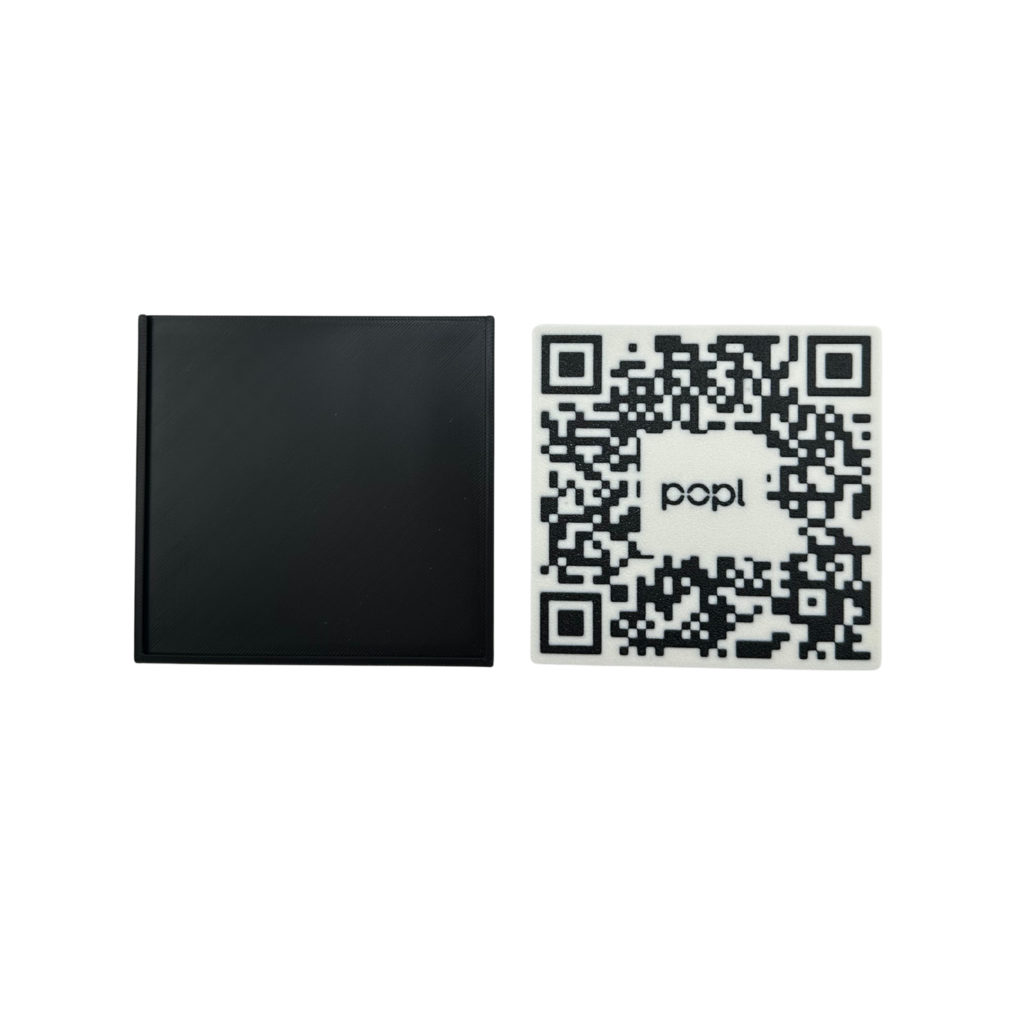 QR Code Kit - Complete with 2 Holders Black in Color and 2 QR Codes