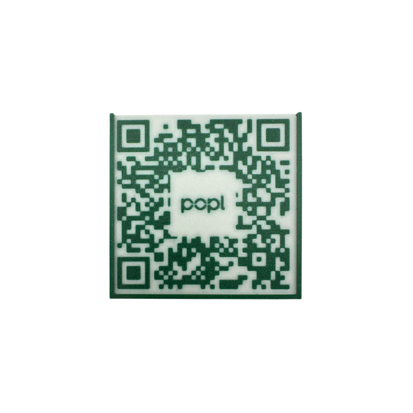 QR Code Kit - Complete with 2 Holders Green in Color and 2 QR Codes