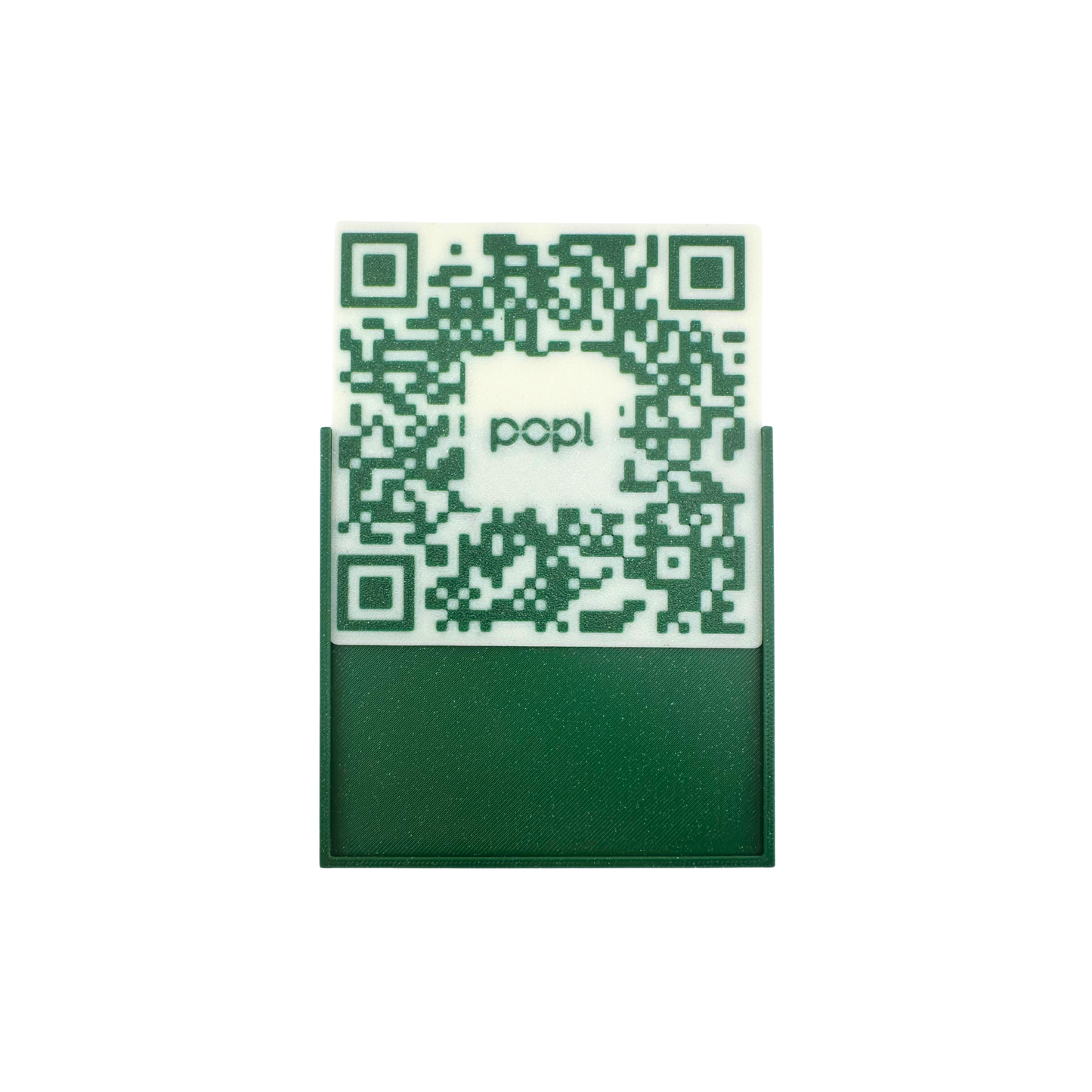 QR Code Kit - Complete with 2 Holders Green in Color and 2 QR Codes