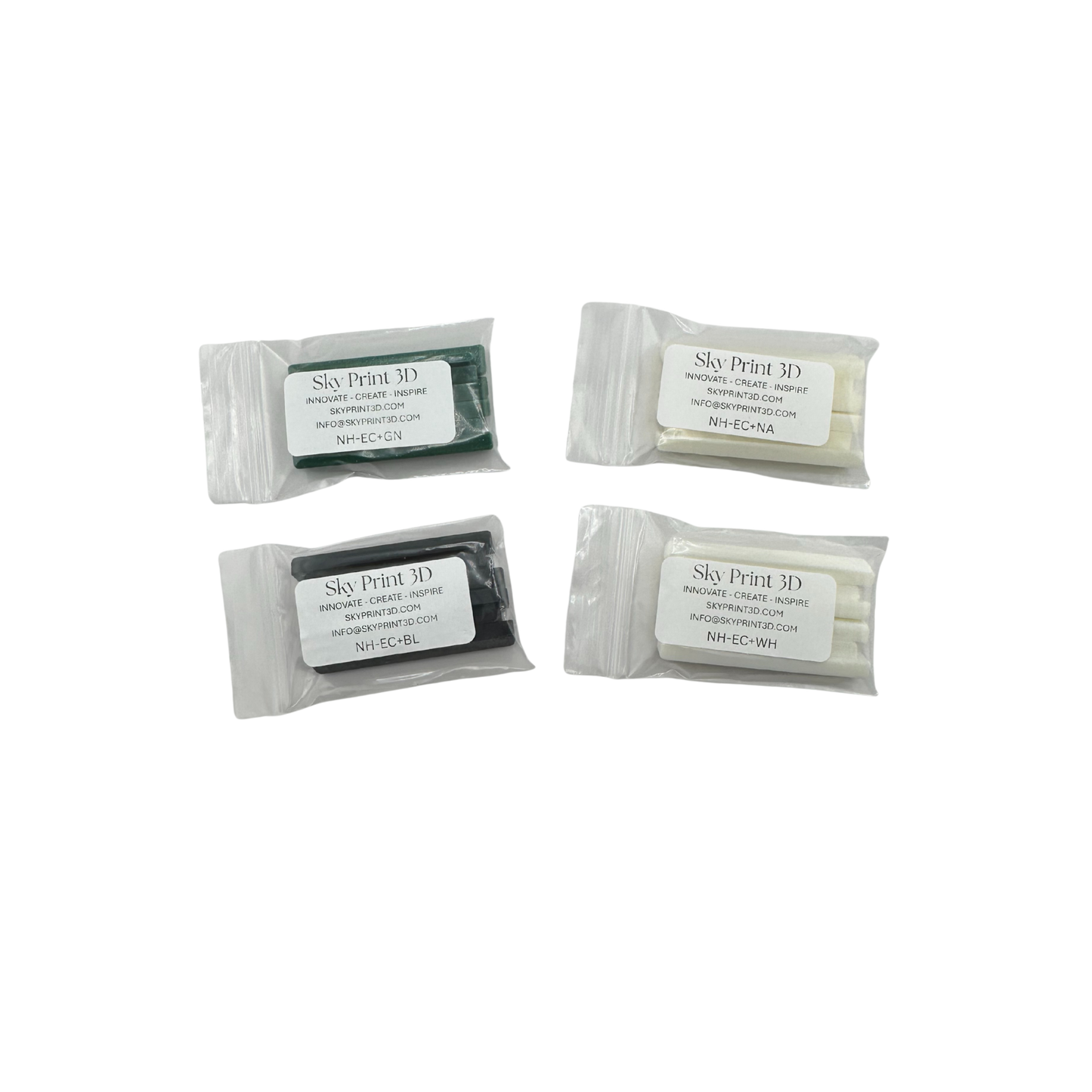 Replacement End Caps for Number Holders (Green)