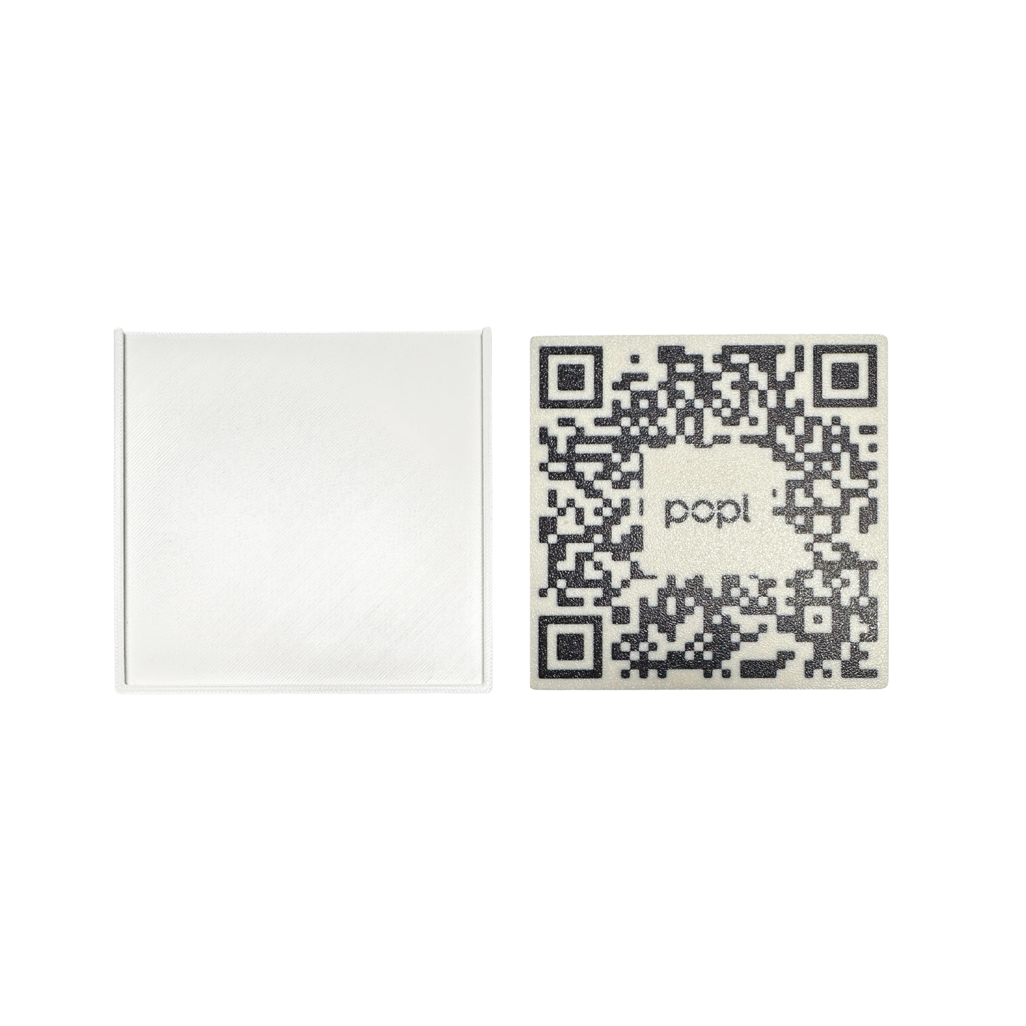 QR Code Kit - Complete with 2 Holders White in Color and 2 QR Codes
