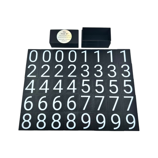 Additional Sign Numbers (Black + White Numbers)