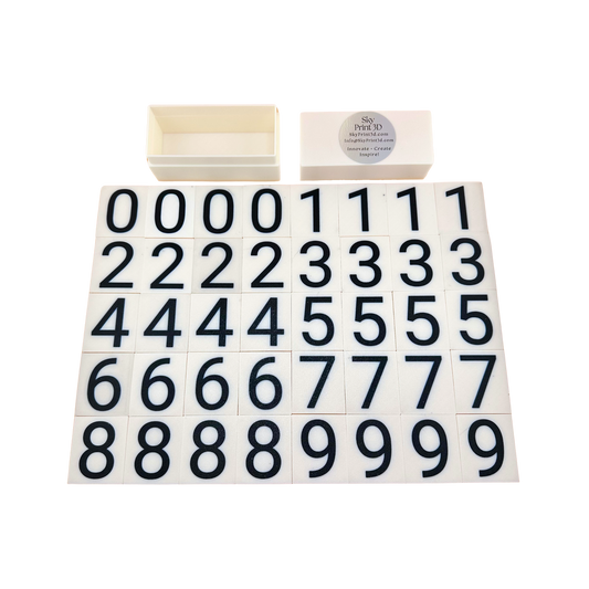 Additional Sign Numbers (White + Black Numbers)