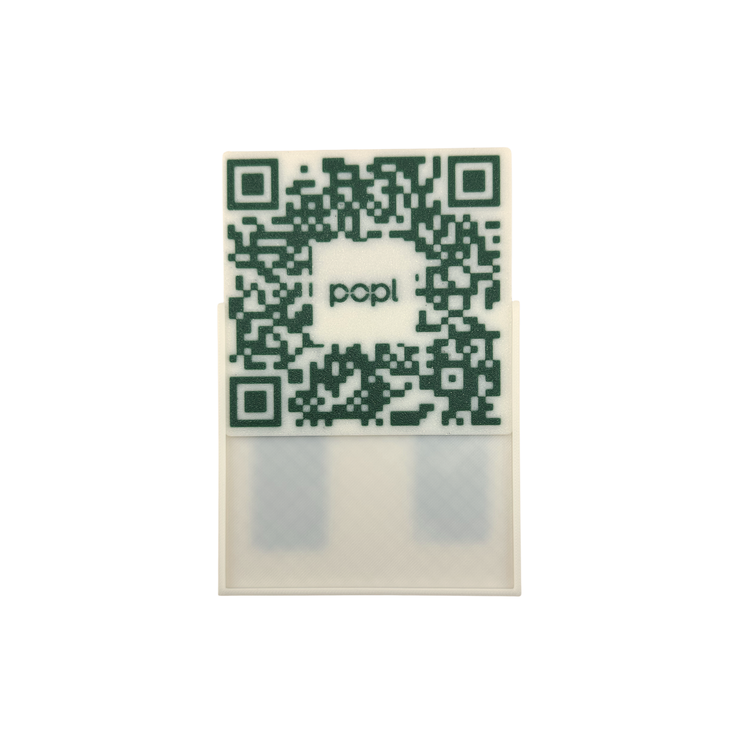 QR Code Kit - Complete with 2 Holders Natural in Color and 2 QR Codes