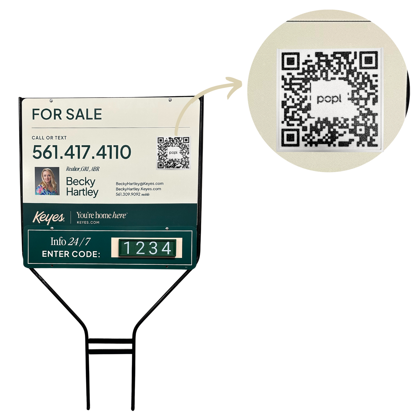 QR Code Holder Add-On - Additional QR Code Holders in Black (2 Pack)