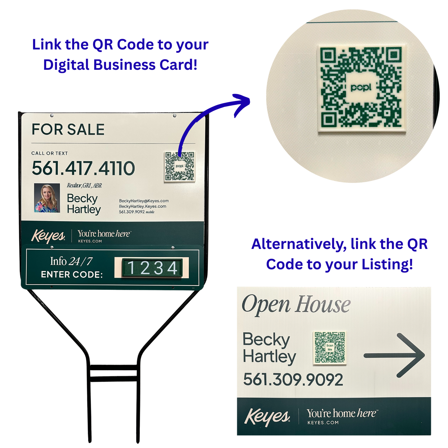 QR Code Add-On - Additional QR Code in Green (2 Pack)