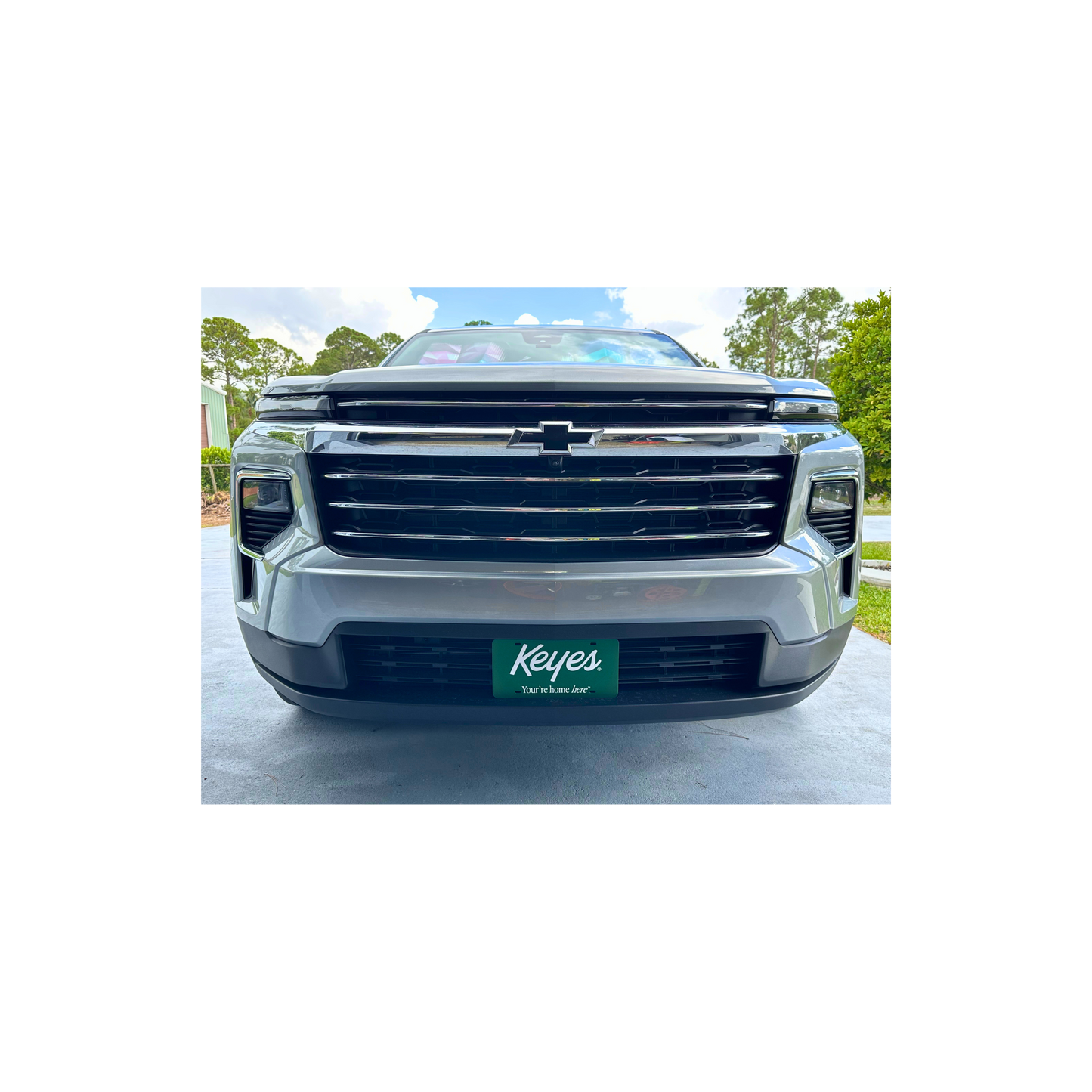 Front License Plate - Keyes (You're Home Here) White Colored Text