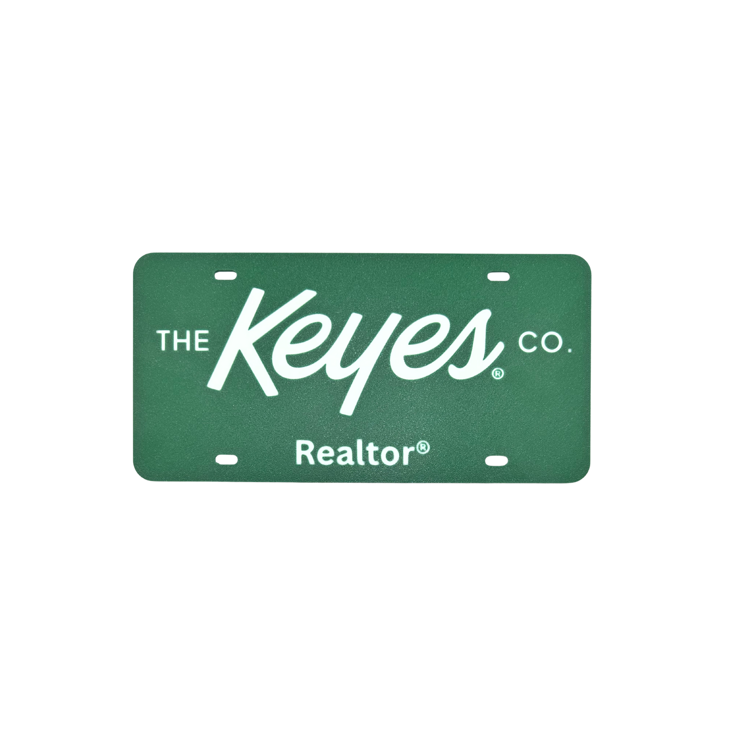 Front License Plate - The Keyes Co. (Realtor®) White Text