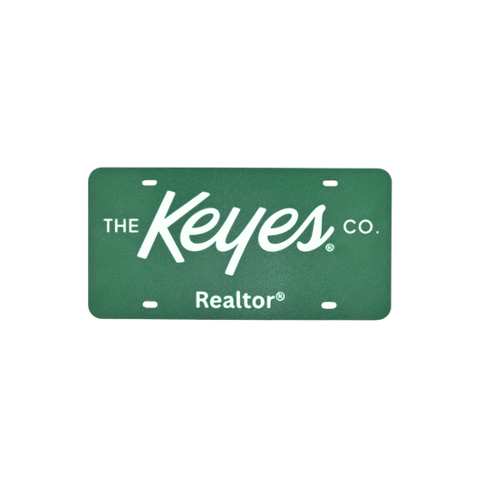 Front License Plate - The Keyes Co. (Realtor®) White Text